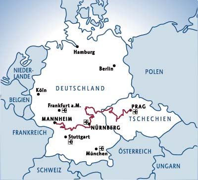 Karte Burgenstrasse